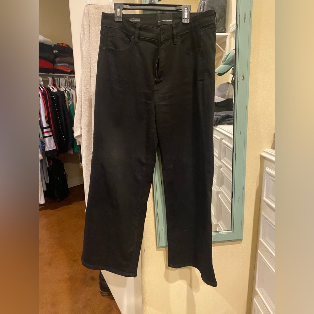 White House Black Market Flare Black Jeans